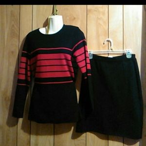 Sag harbor sweater skirt set